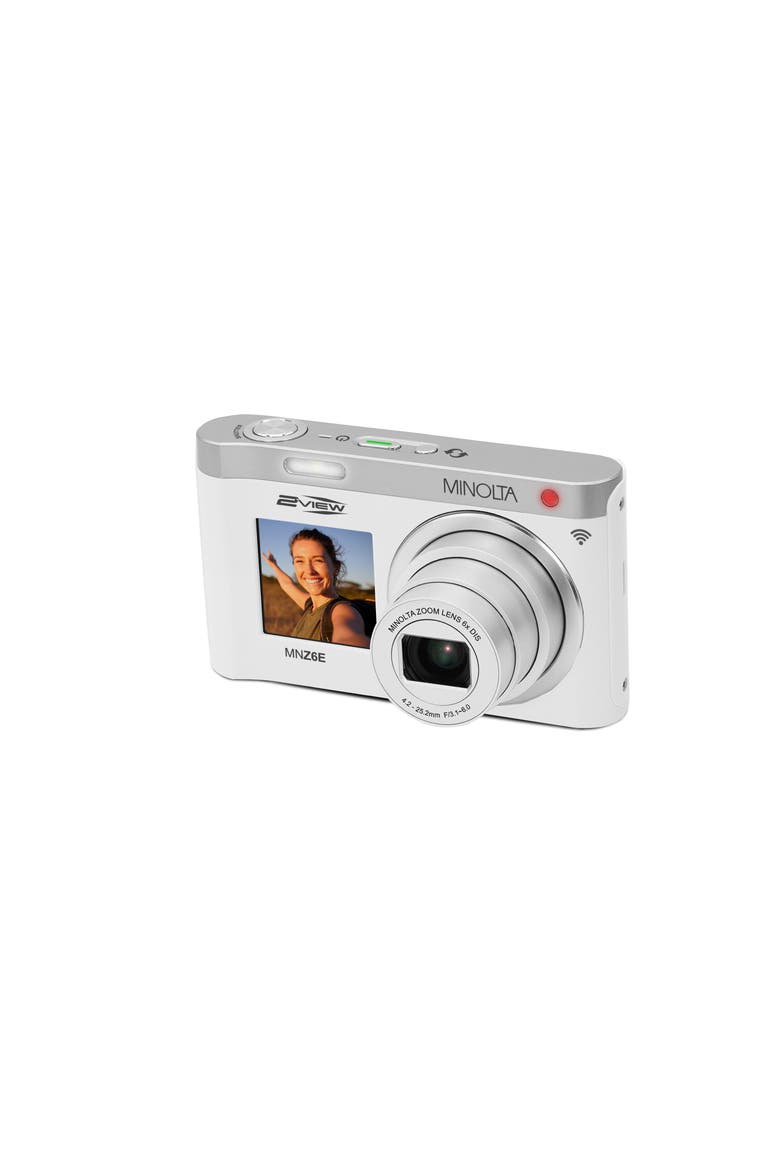 MNZ6E 2VIEW 64 MP / 4K Dual Screen Camera w/6X Zoom, Alternate, color, White