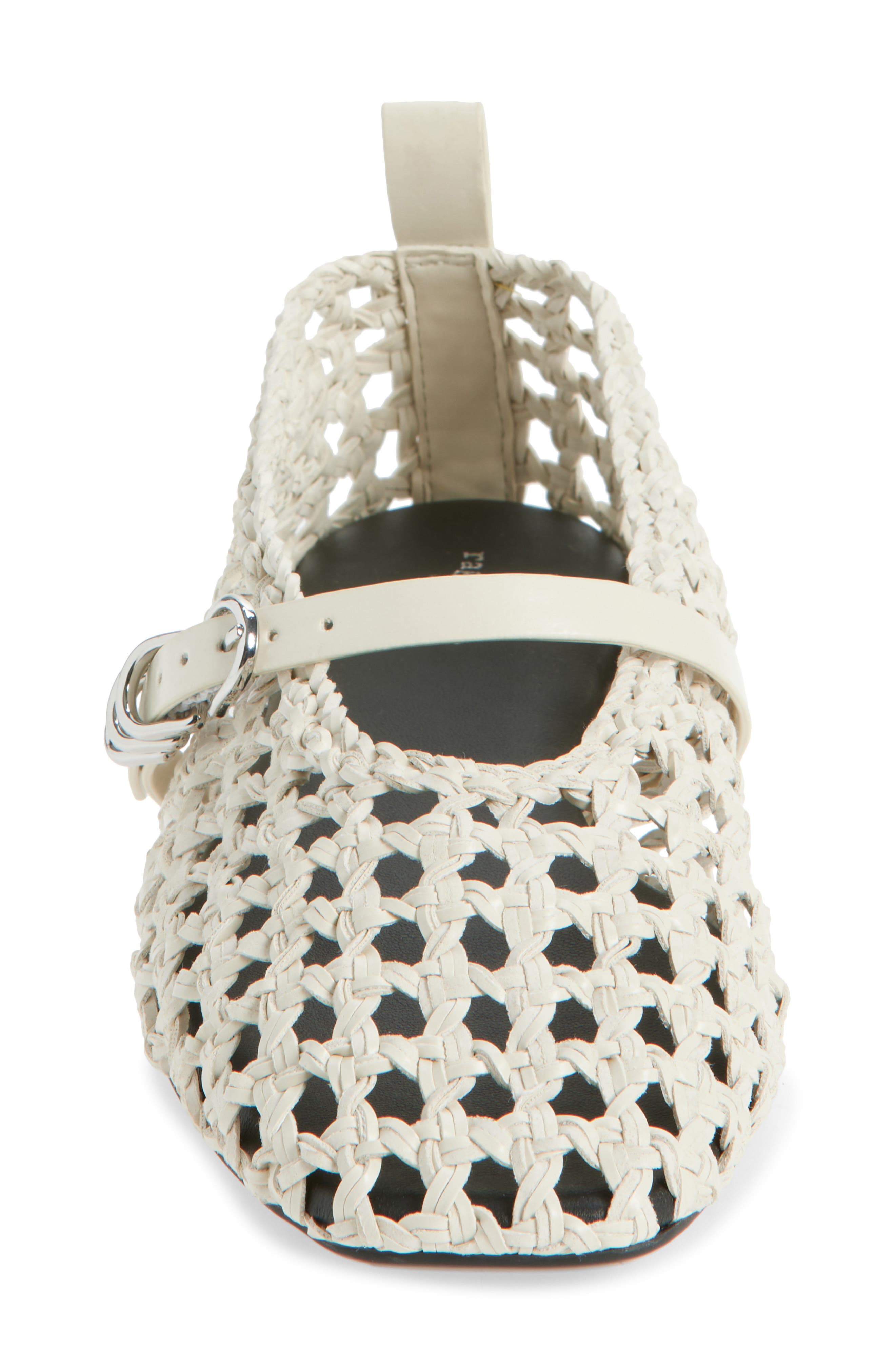 Spire Woven Mary Jane Flat, Alternate, color, ANTIQUE WHITE