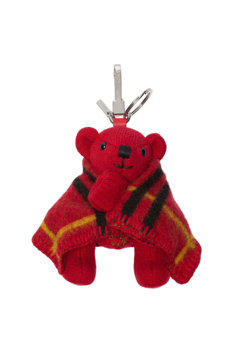 Burberry Thomas Bear Charm, Main, color, Currant