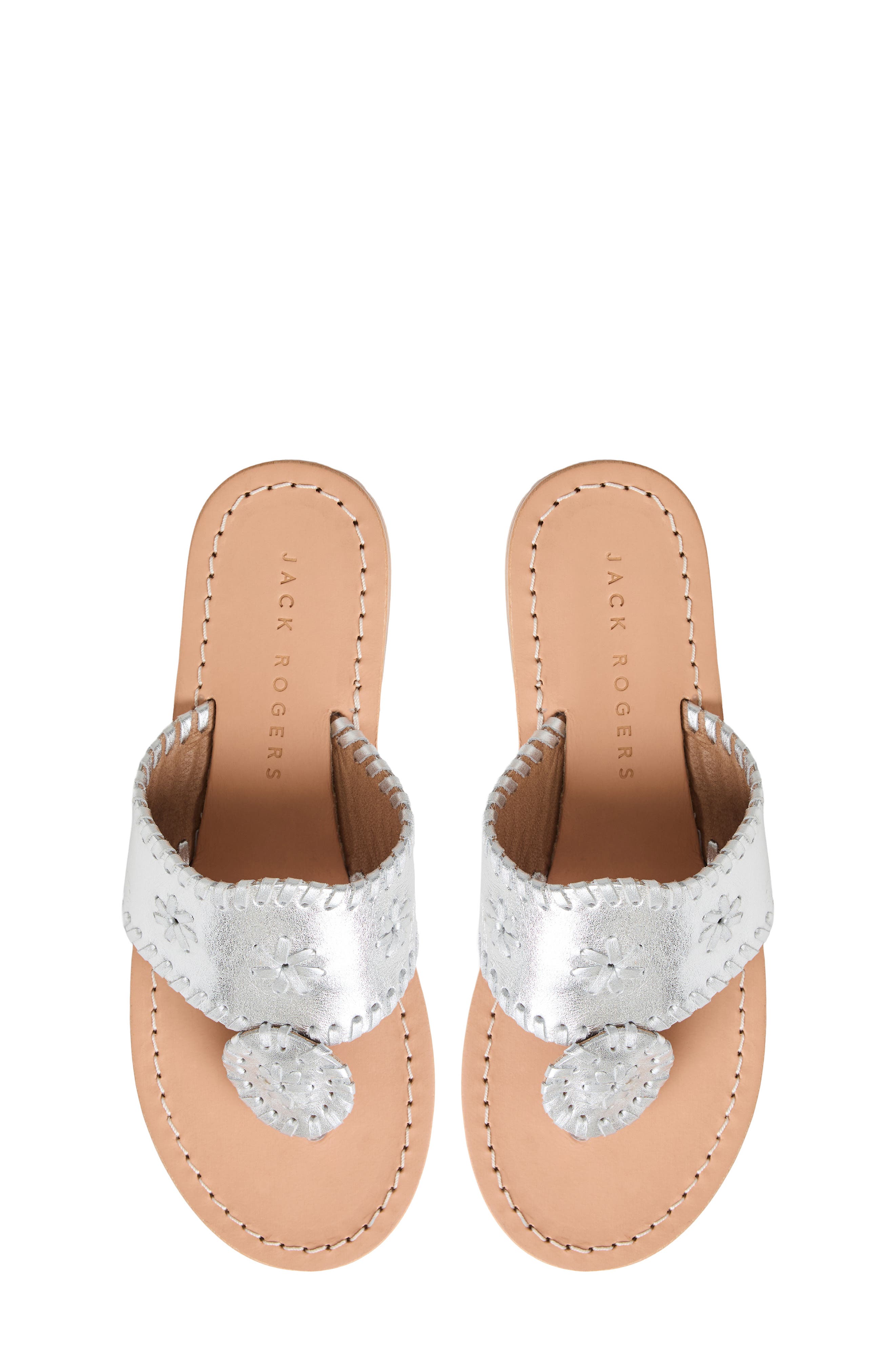 Jack Rogers Kids' Jacks Flip Flop, Alternate, color, Silver