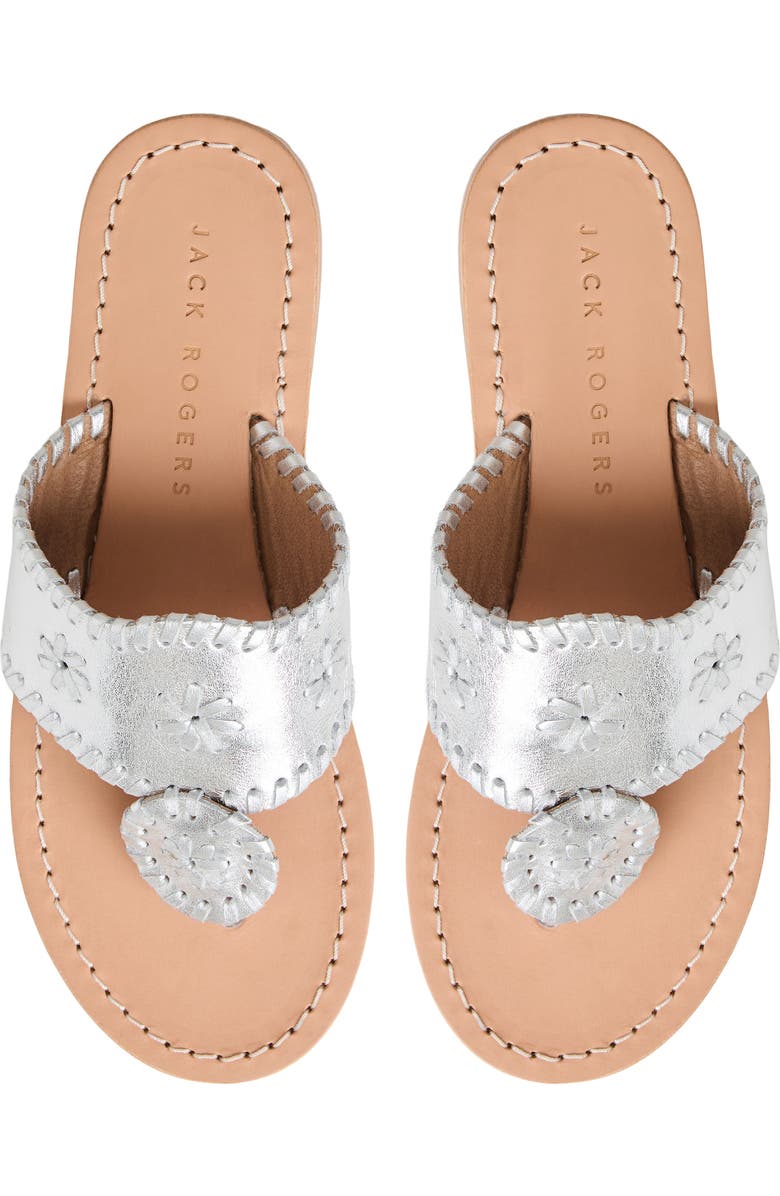 Jack Rogers Kids' Jacks Flip Flop, Alternate, color, Silver