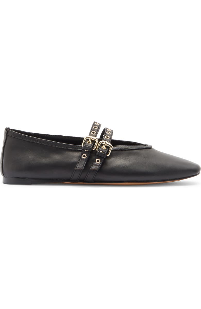 Steve Madden Lydia Flat, Alternate, color, Black Leather