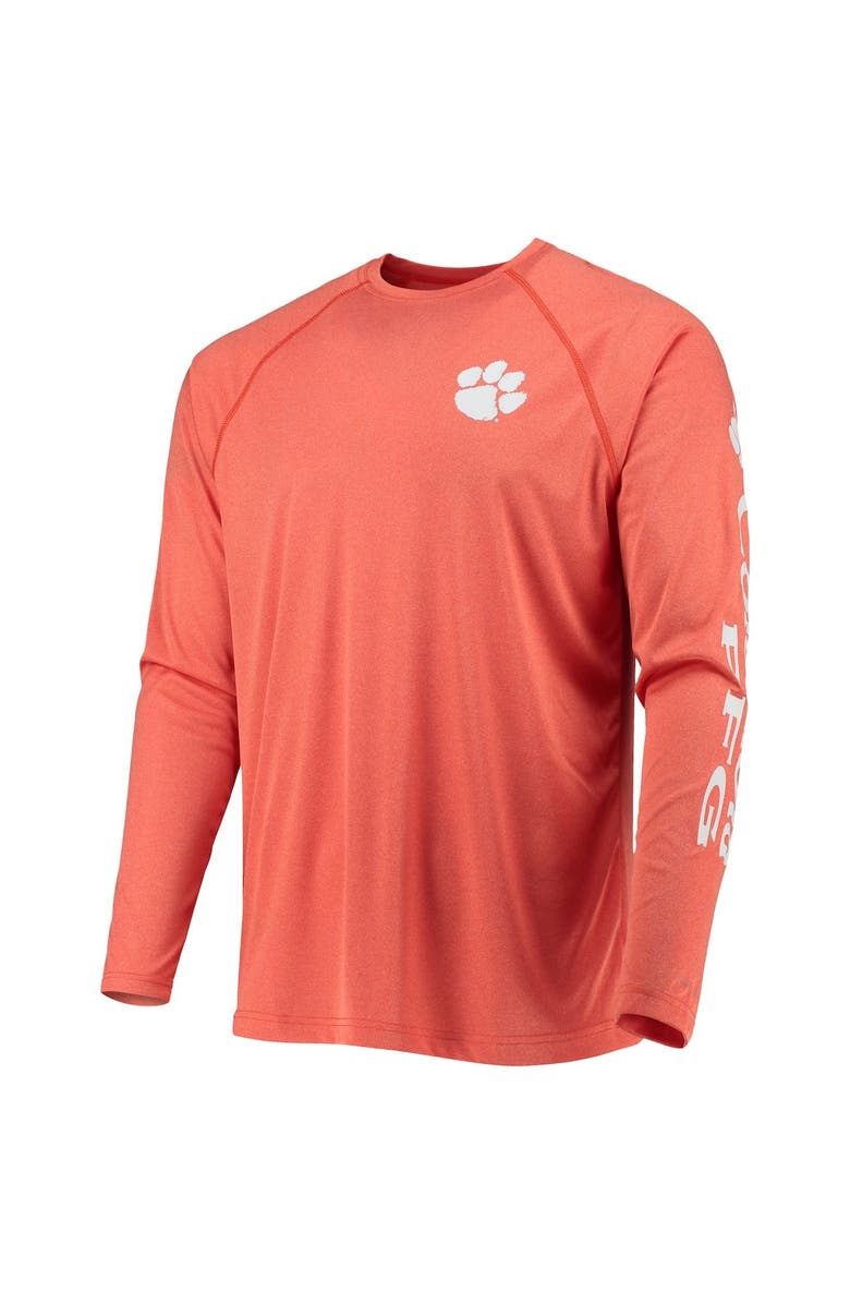Columbia Men's Columbia Orange Clemson Tigers Terminal Tackle Omni-Shade Raglan Long Sleeve T-Shirt, Alternate, color, 