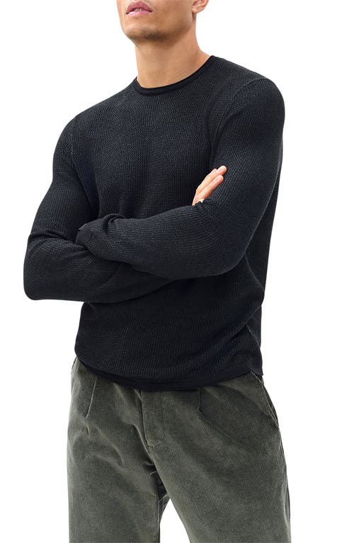 Rag & Bone Gregory Cashmere Crewneck Sweater In Black