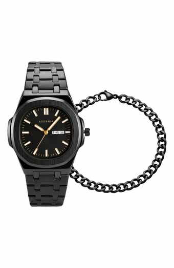 Sydney Quartz Bracelet Watch & Chain Bracelet Set