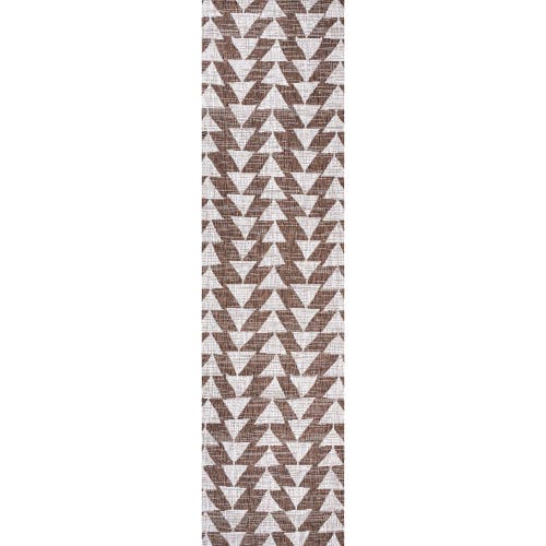Jonathan Y Andratx Modern Geometric Indoor/outdoor Area Rug In Brown/beige