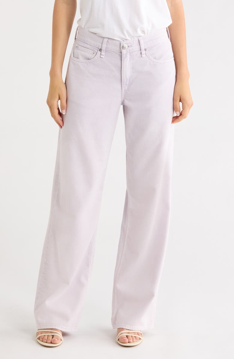 rag & bone Cam Straight Leg Flare Jeans, Main, color, Lilac