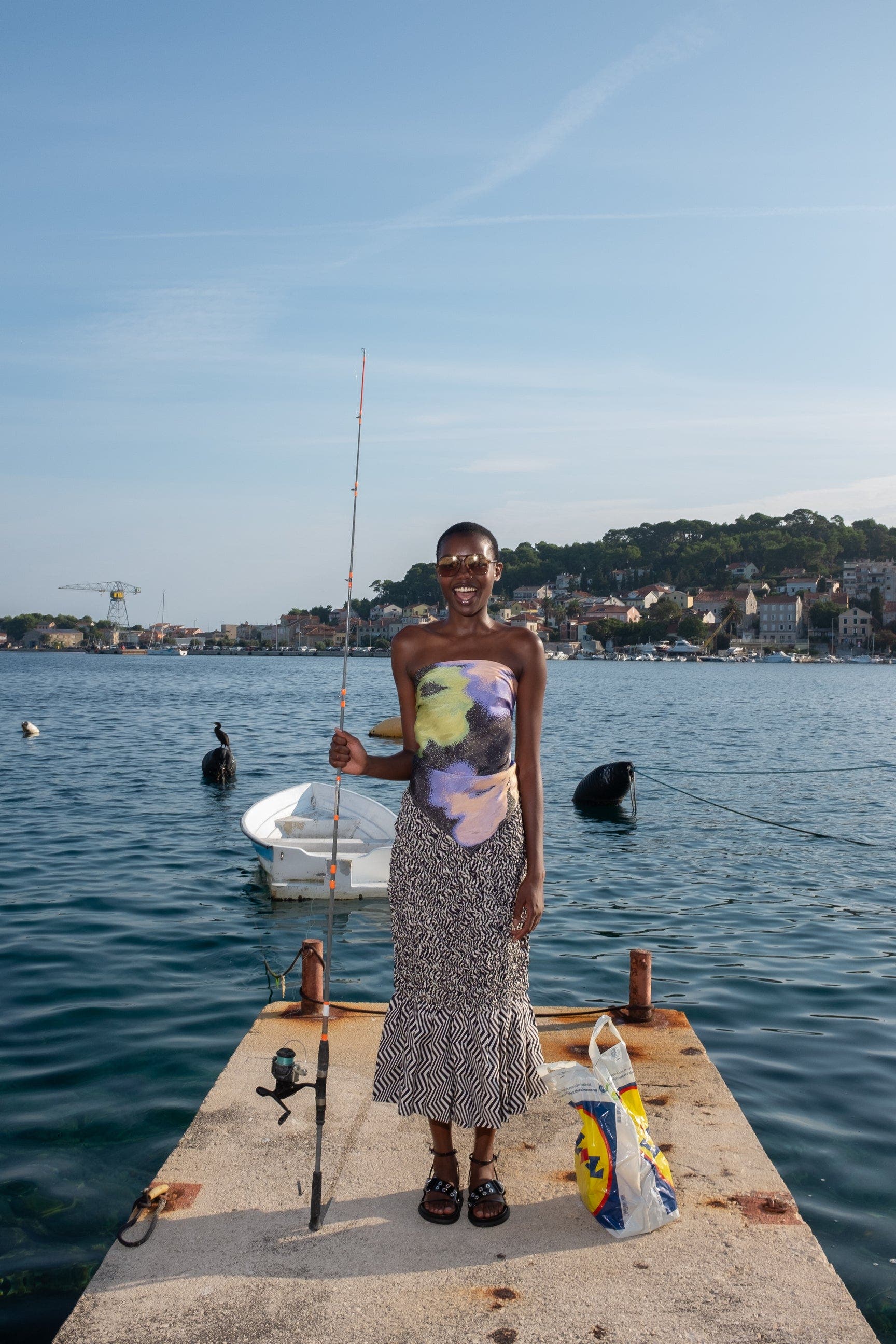 Poma Strapless Tie-Back Printed Top - image 2