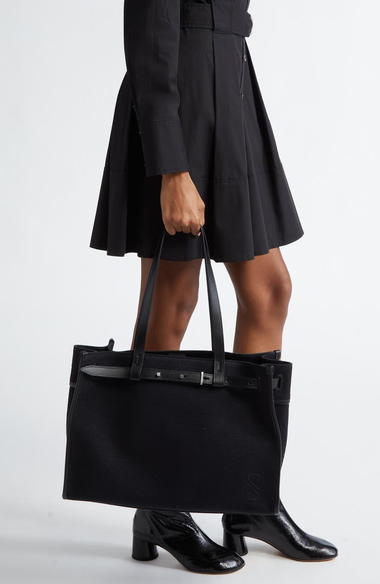 Proenza Schouler Belted Canvas Tote, Alternate, color,
