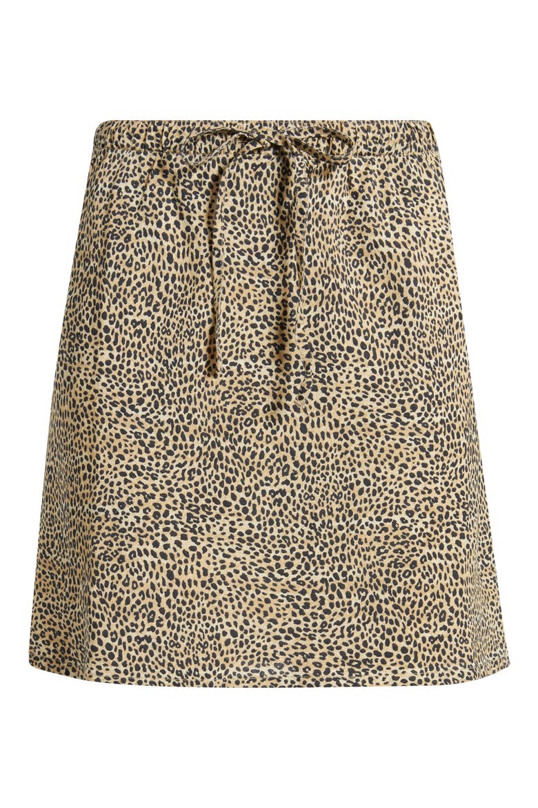 Animal Instincts Linen Blend Drawstring Skirt, Alternate, color, NATURAL