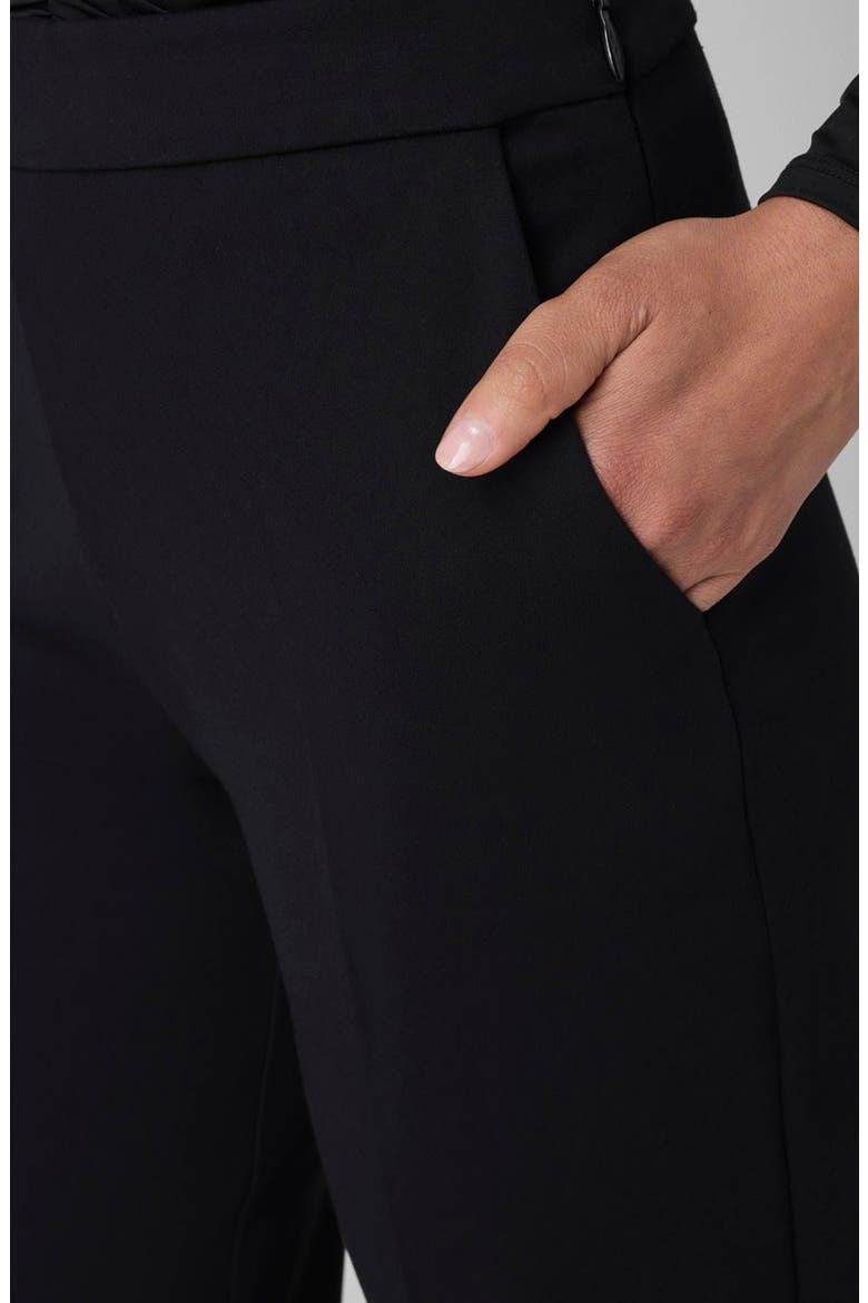Sophia High Waist Wide Leg Ponte Pants, Alternate, color, JBLACK-BLACK