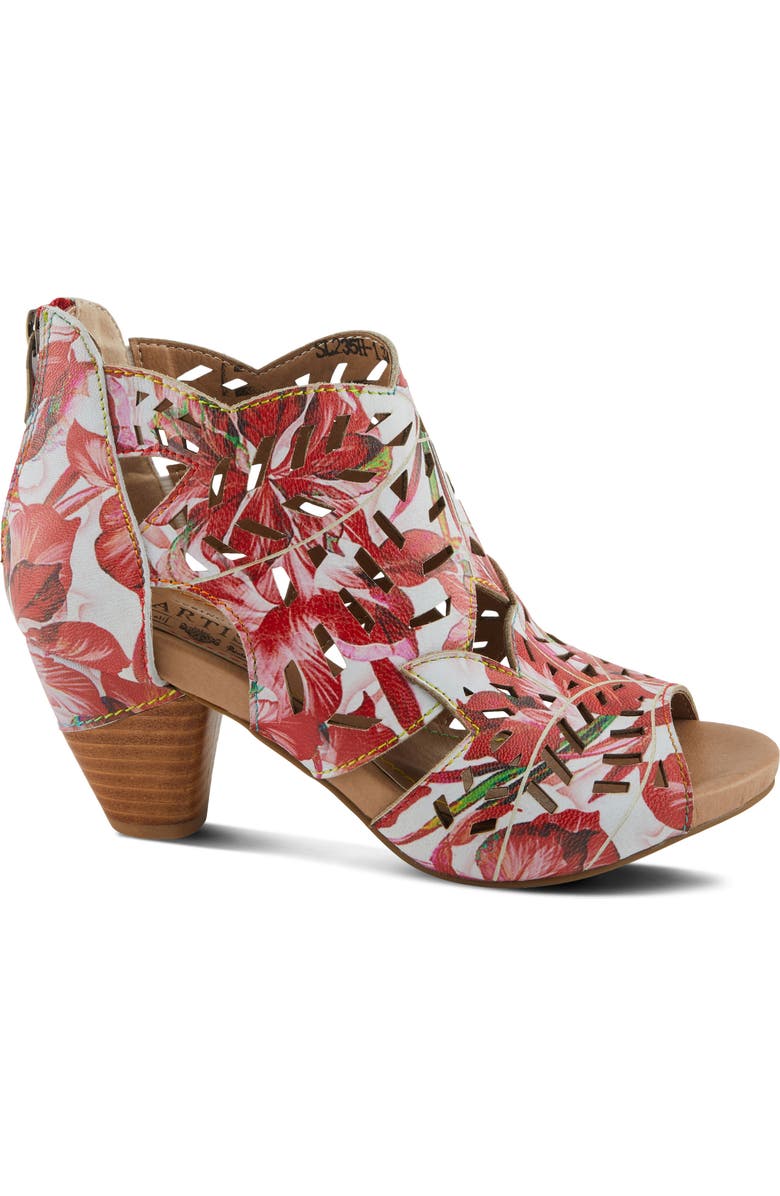 L'Artiste by Spring Step Icon Fleur Sandal, Alternate, color, Red Multi