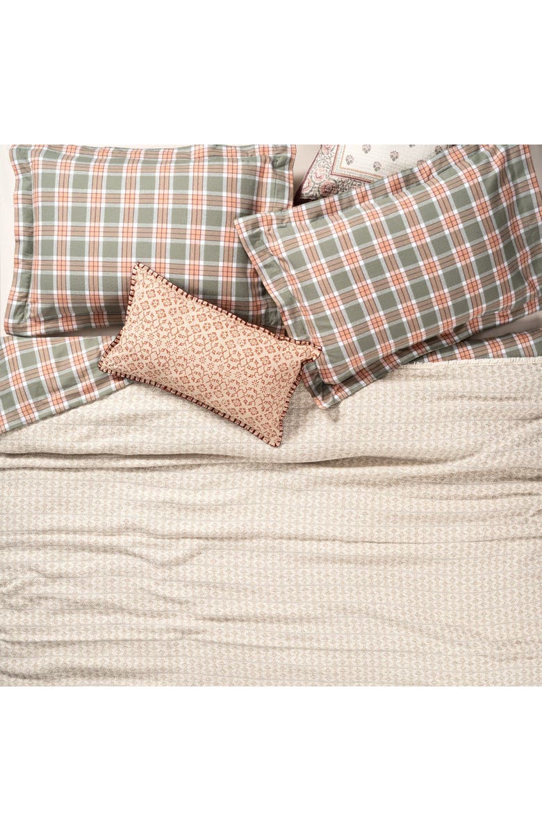 Zsa Zsa Zsu Costa Fringed Yarn-Dyed King Size 100% Cotton Pique 94X87 In, Main, color, Beige