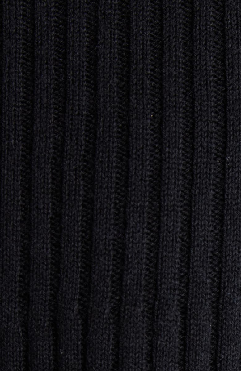 Courrèges Solar Light Crop Cotton & Merino Wool Rib Cardigan, Alternate, color, 