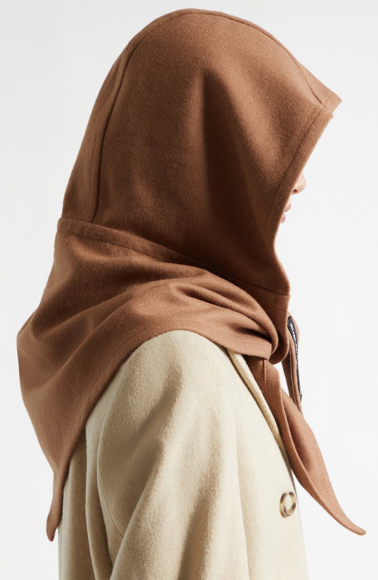 Ruslan Baginskiy Houstka Wool Blend Headscarf, Alternate, color, Beige