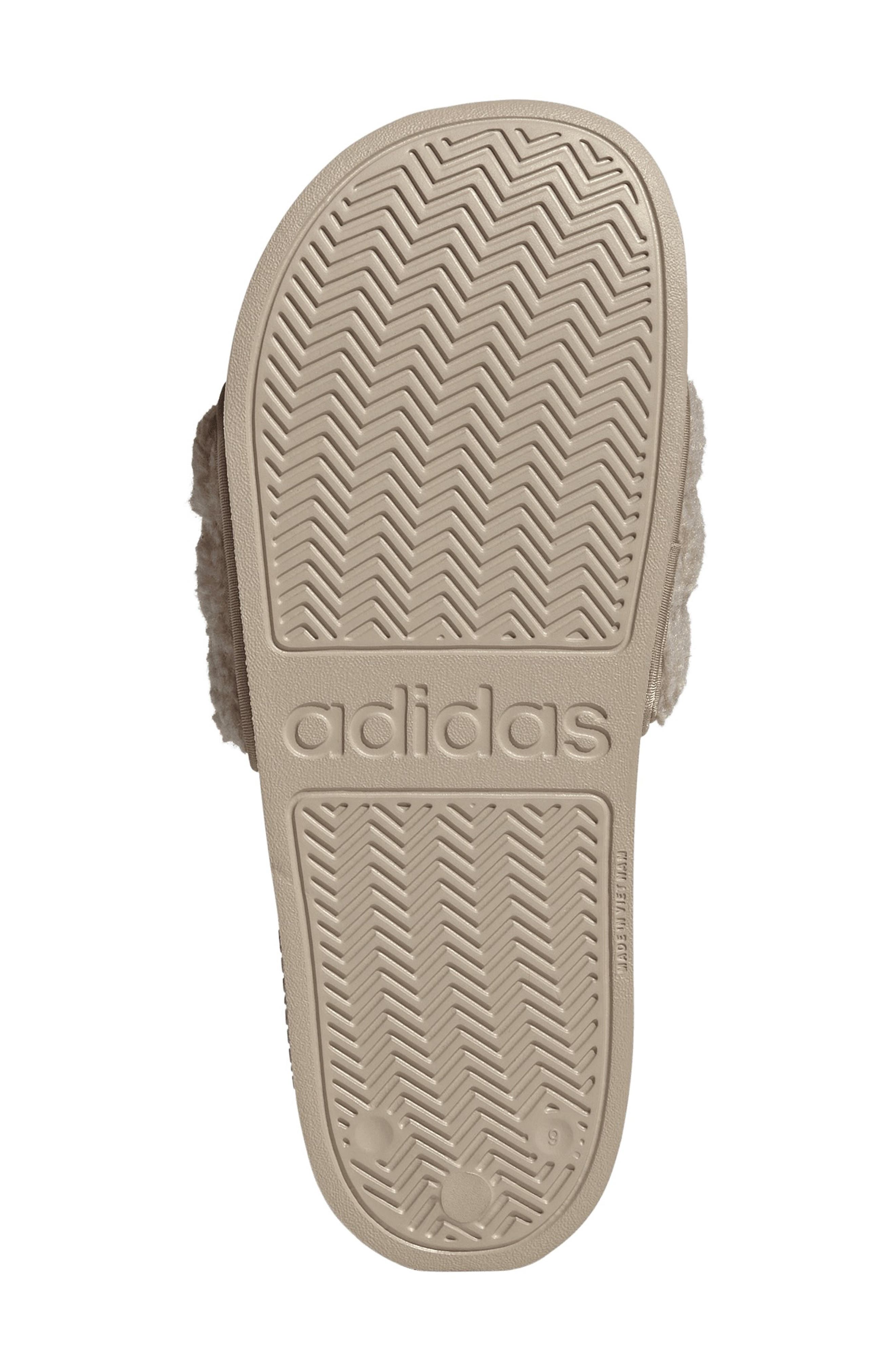 Adilette No Shower Slide Sandal, Alternate, color, WONDER BEIGE/ WONDER BEIGE