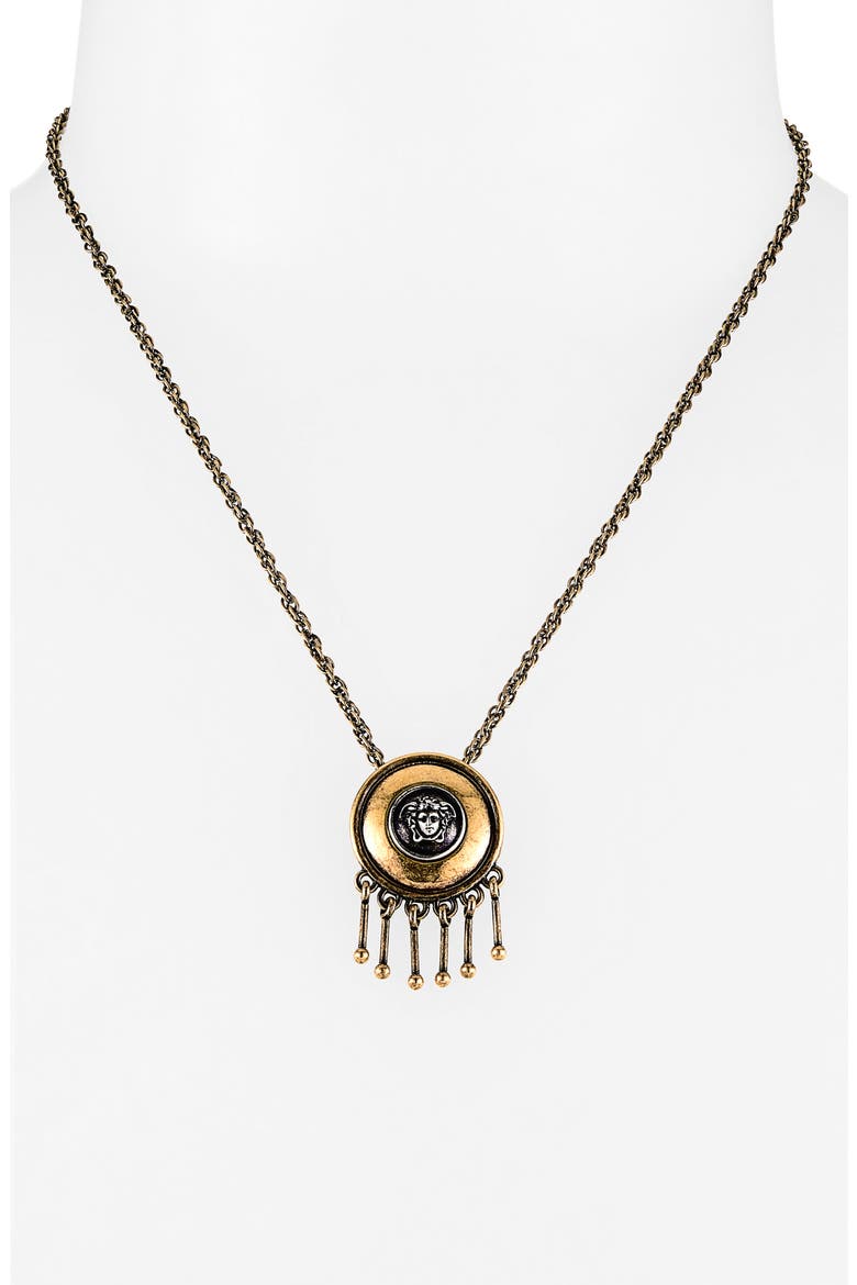 Scudo Pendant Necklace, Alternate, color, GOLD PALLADIUM 82
