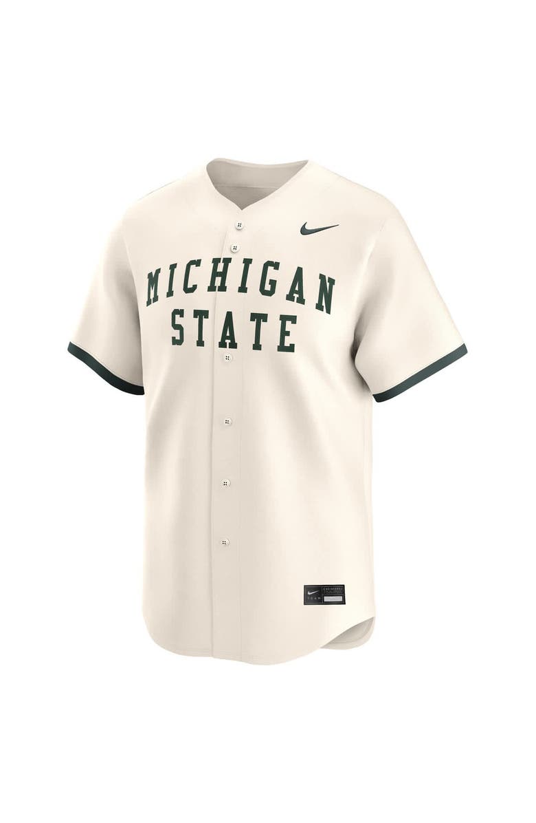 Nike Men's Nike Natural Michigan State Spartans College Limited Baseball Jersey, Alternate, color, Natural