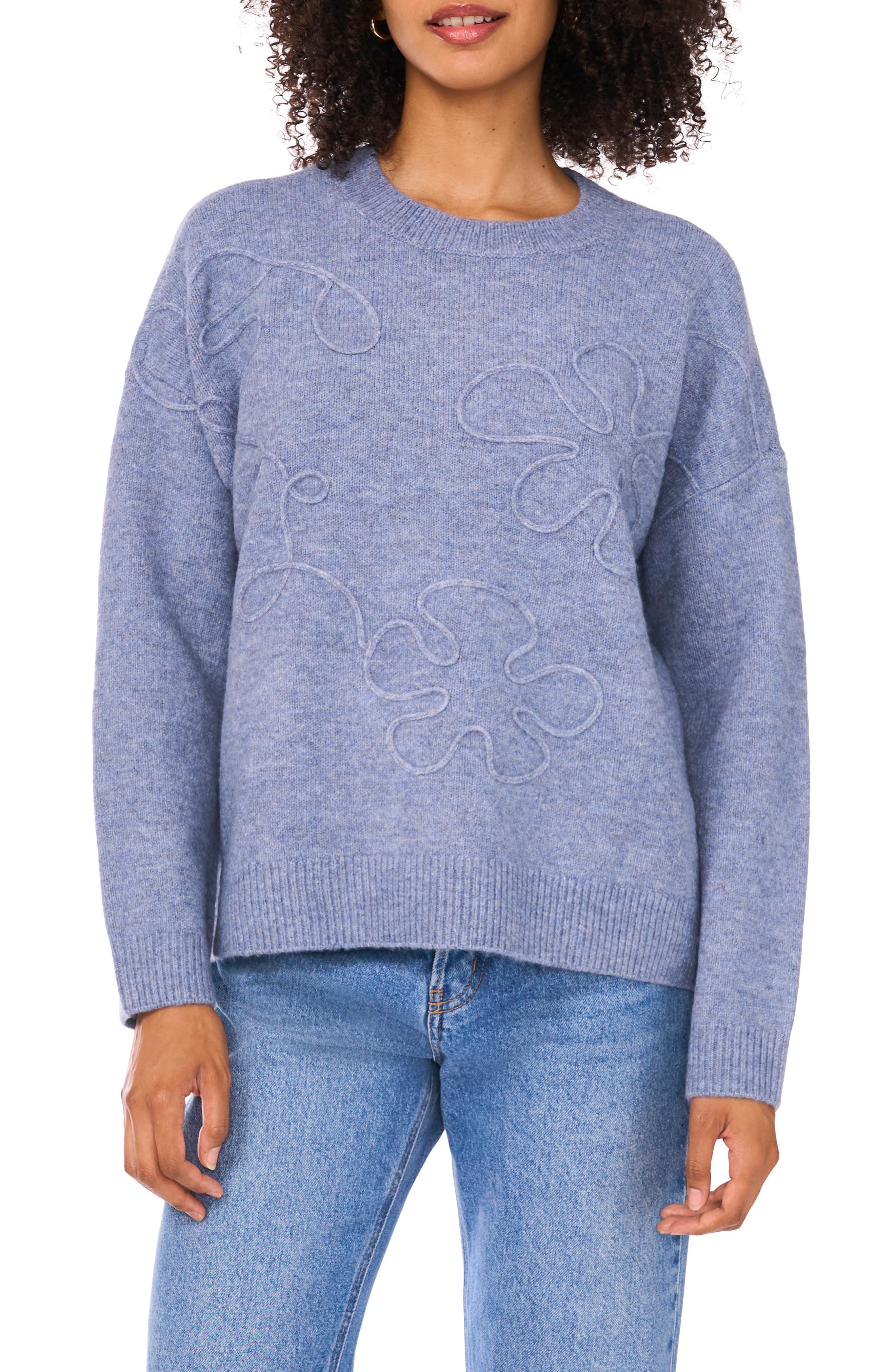Parker Floral Embellished Sweater