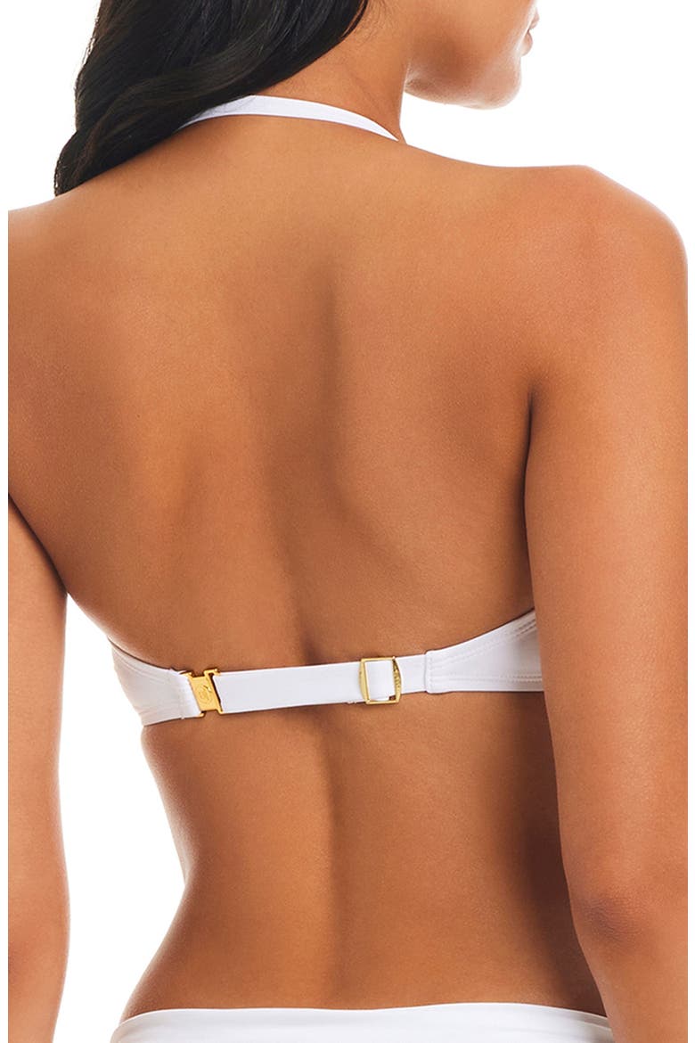 Kore Twist Convertible Bandeau Bikini Top, Alternate, color, WHITE