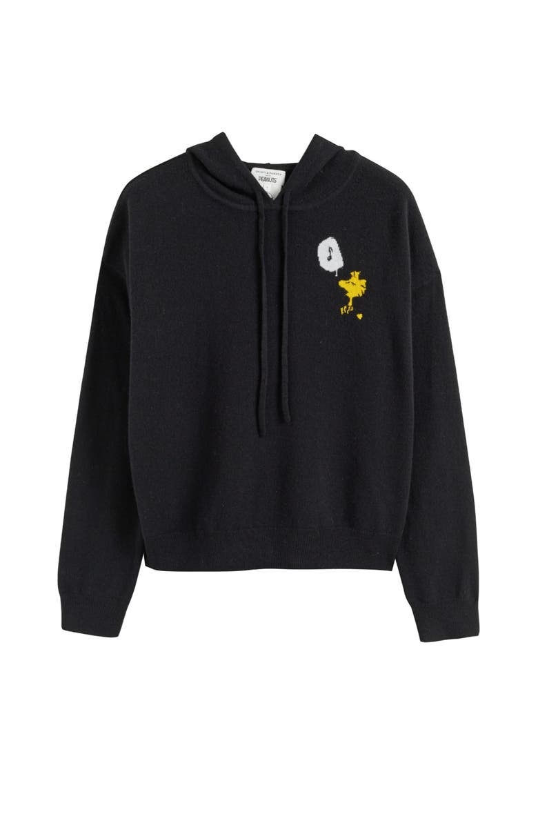 Chinti & Parker Snoopy Music Wool Cashmere Hoodie, Alternate, color, 