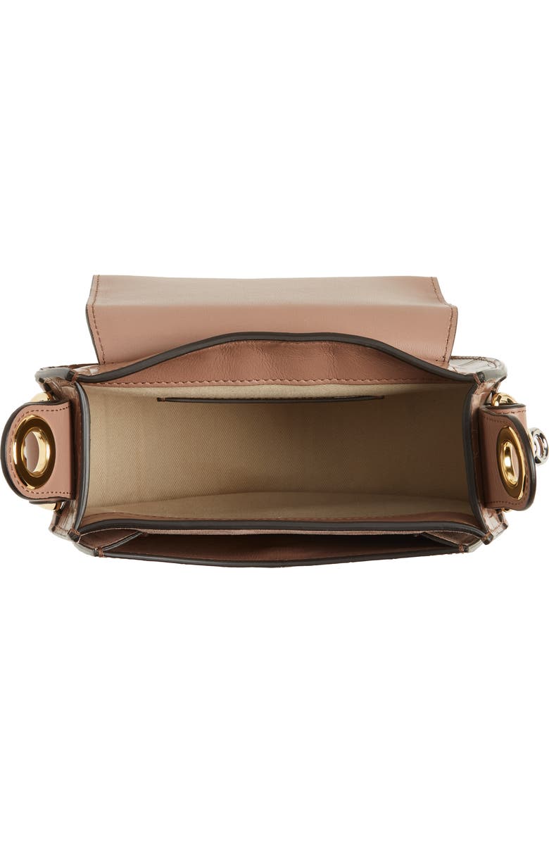 Chloé Small Tess Croc Embossed Calfskin Shoulder Bag, Alternate, color,