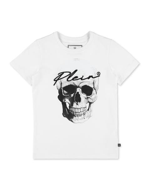 T-shirt Round Neck Ss Skull And Plein Boy