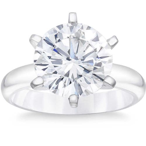 Bliss Diamond 4ct Round Diamond Solitaire Engagement Ring 14k Or Gold Lab Grown In 14k White Gold