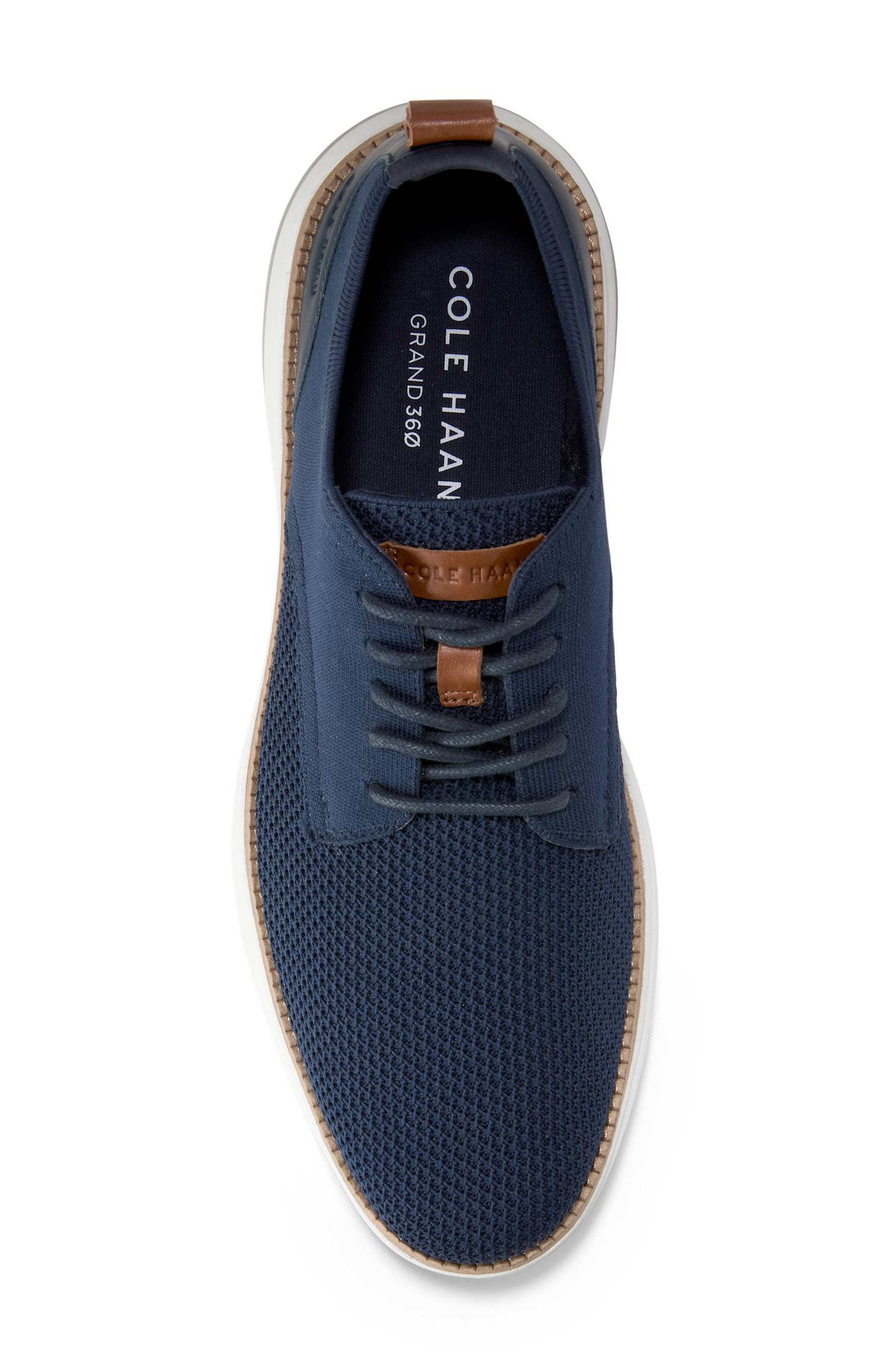 Grand Hurrion Stitchlite™ Plain Toe Oxford, Alternate, color, NVY BLZR SLVR BRCH