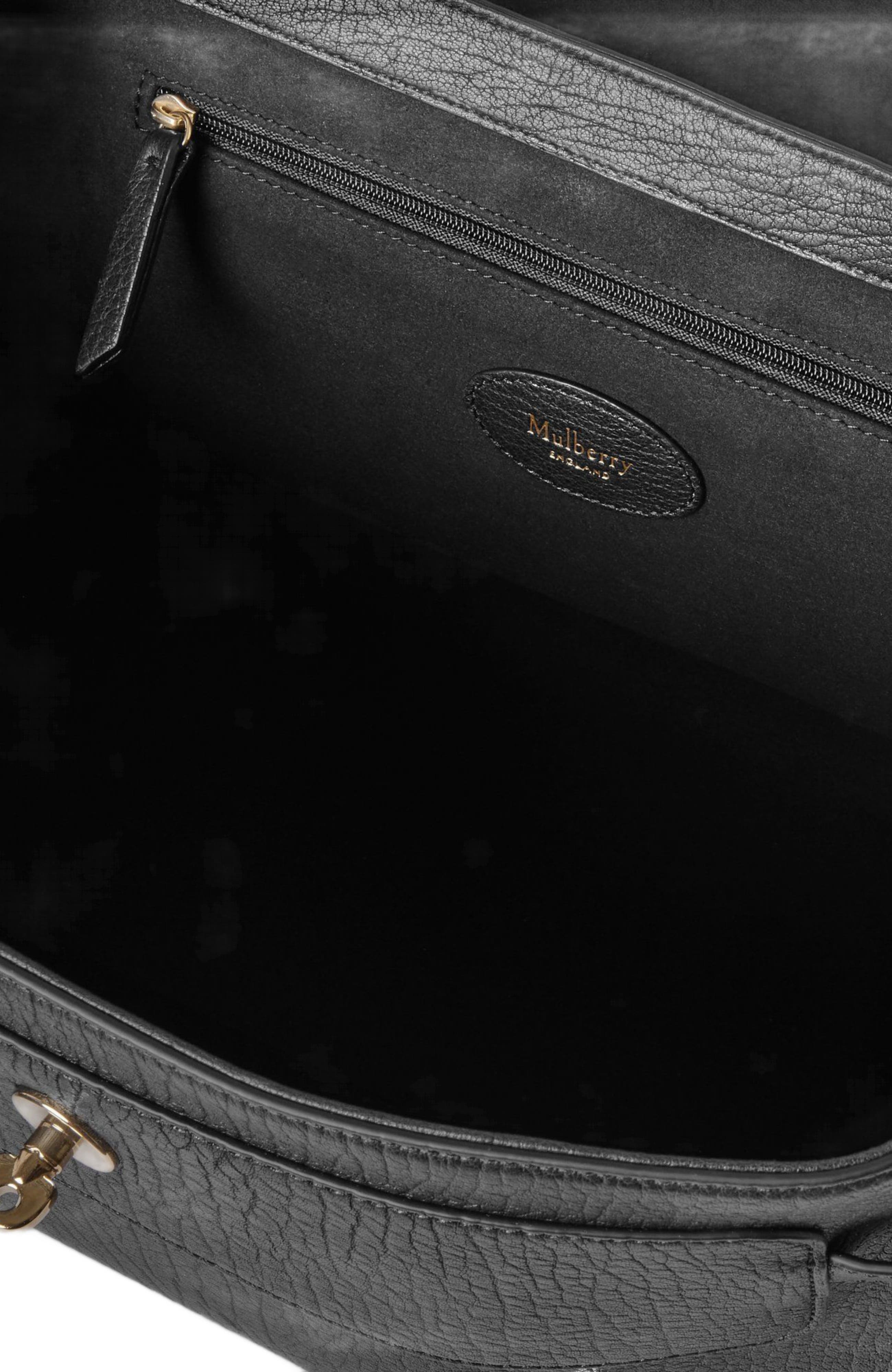 Mulberry Alexa Natural Grain, Alternate, color, Black