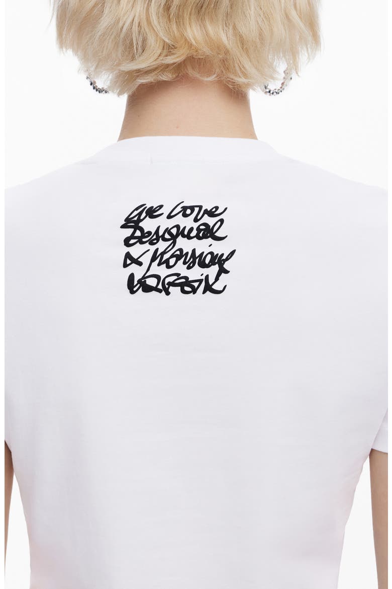 Graphic Print T-Shirt, Alternate, color, WHITE
