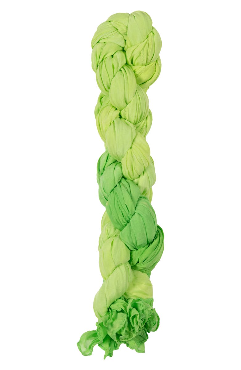 Polo Ralph Lauren Dip Dye Silk Pleated Scarf, Alternate, color, 