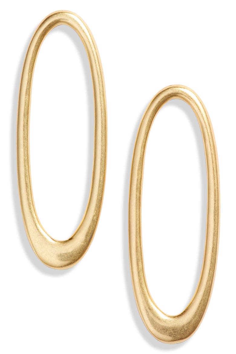 Droplet Post Earrings, Main, color, VINTAGE GOLD