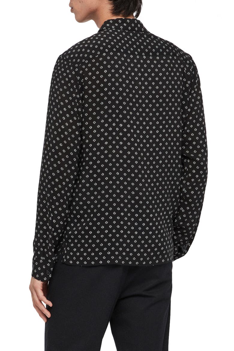 Lucked Out Regular Fit Shirt, Alternate, color, JET BLACK/ ECRU