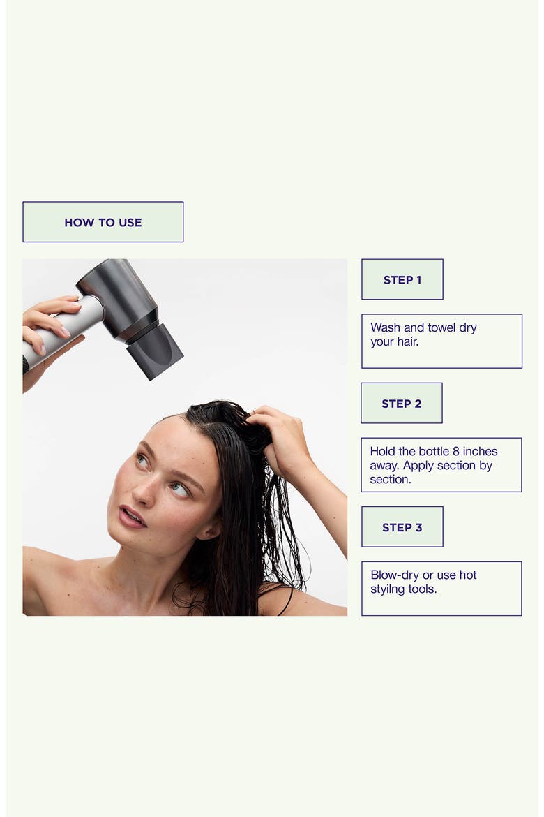 Quick Dry Heat Protectant Spray, Alternate, color, NO COLOR