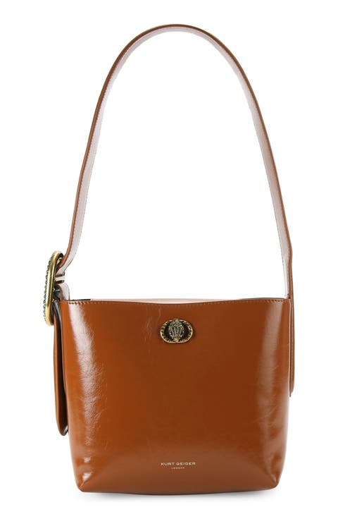 Small Chelsea Leather Bucket Bag