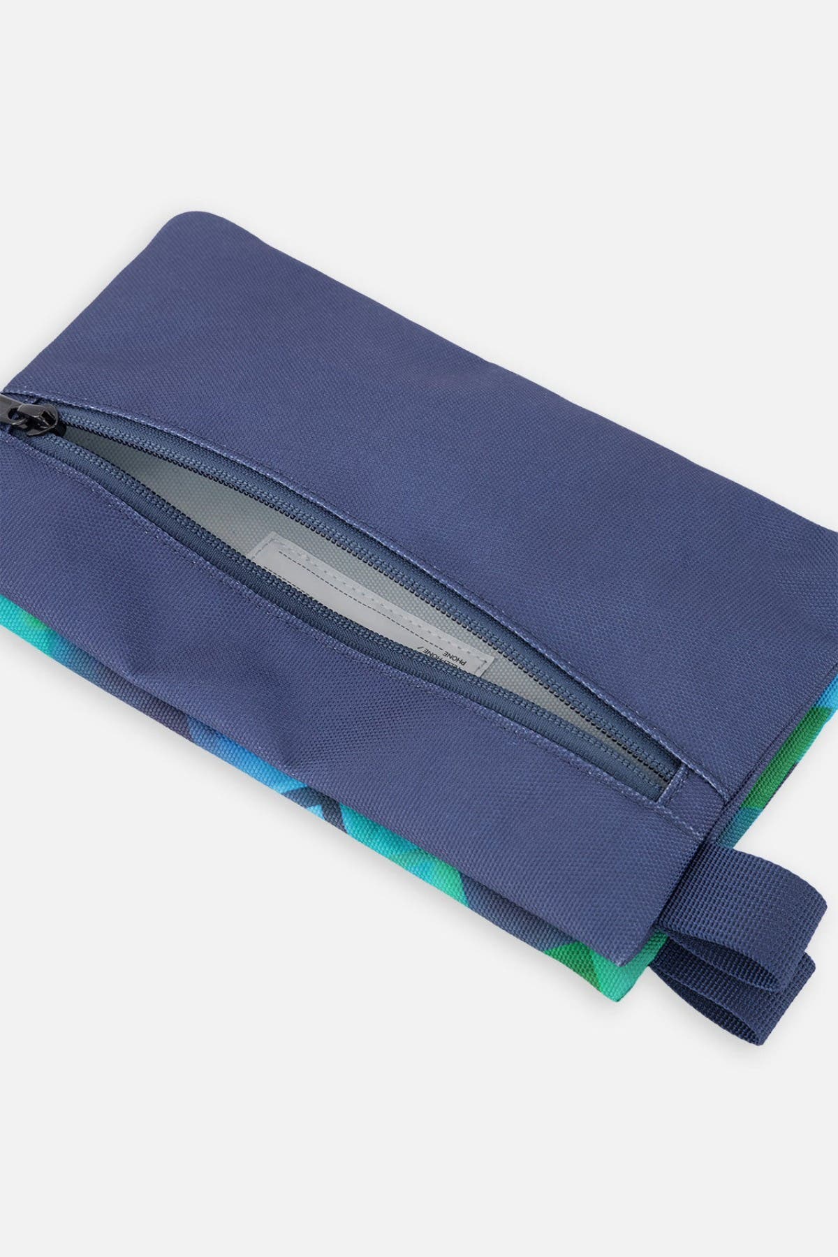 Deux par Deux Diamond Durable Practical Compact Pencil Case, Alternate, color, Blue Diamond Print