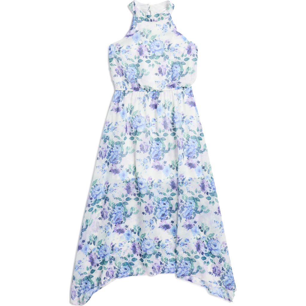 Ava & Yelly Kids' Halter Neck Maxi Dress