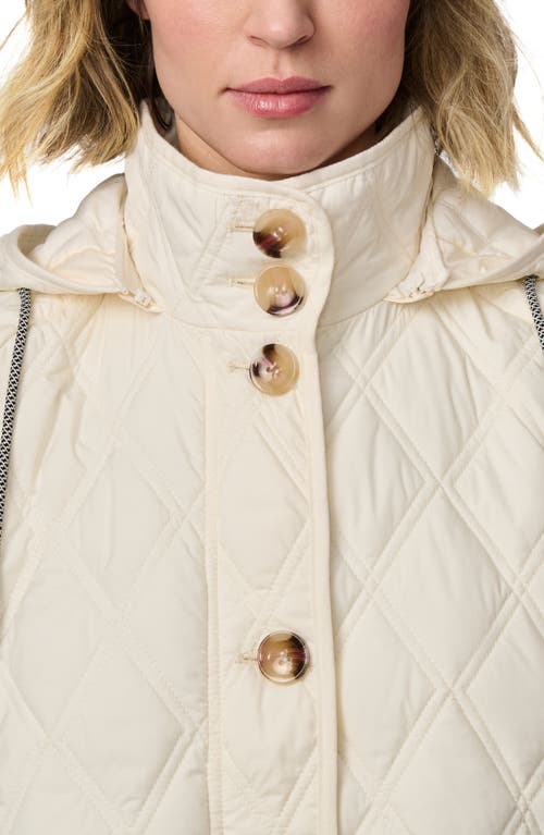 BERNARDO BERNARDO DIAMOND QUILTED HOODED LINER JACKET