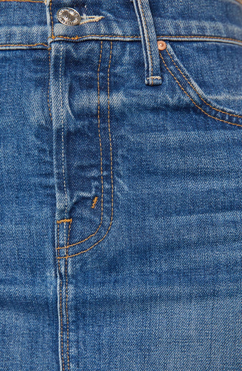 MOTHER The Vagabond Denim Midi Skirt, Alternate, color, 