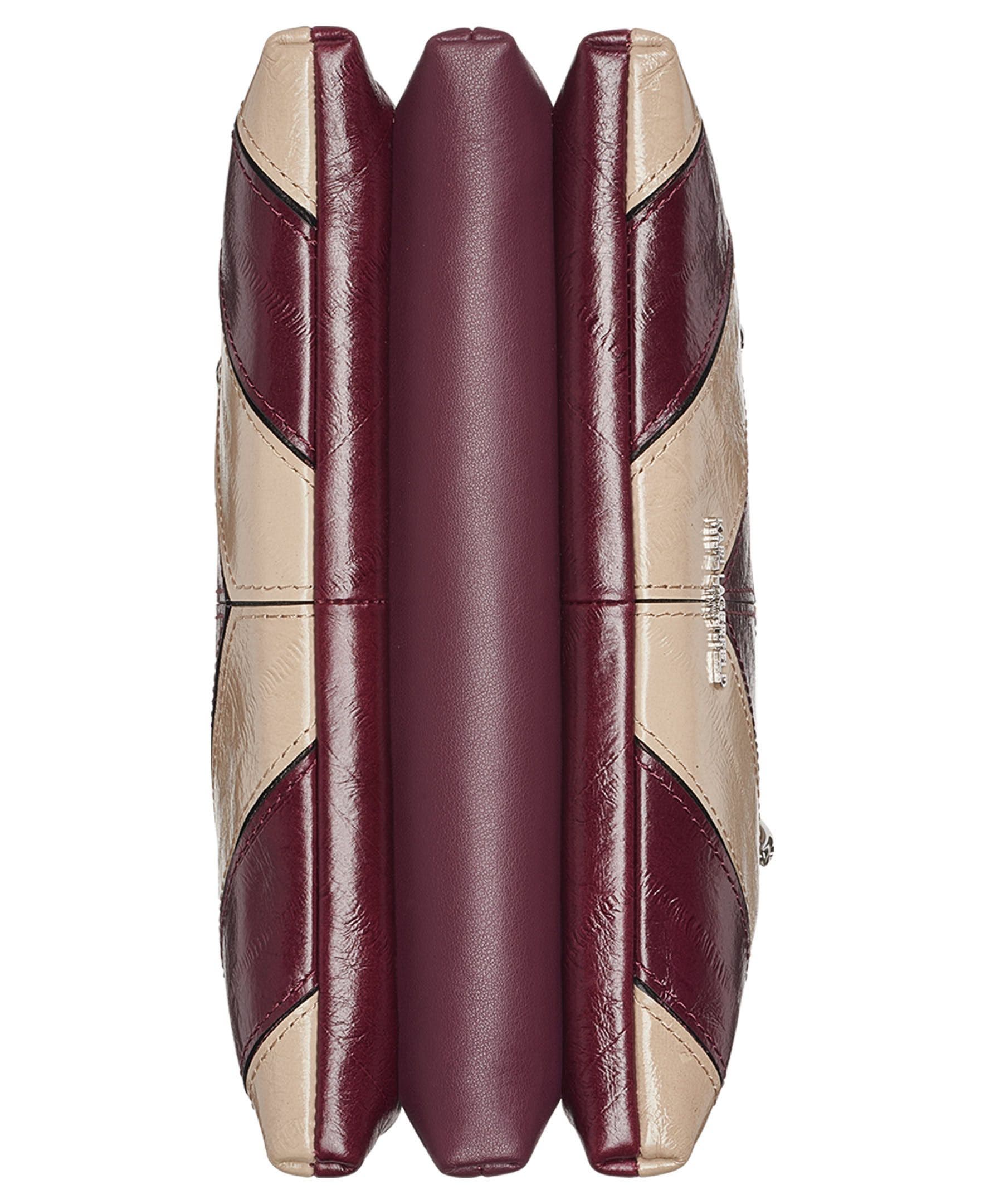 Benoite Chevron Shoulder Bag, Alternate, color, White Pepper/Cherry Plum