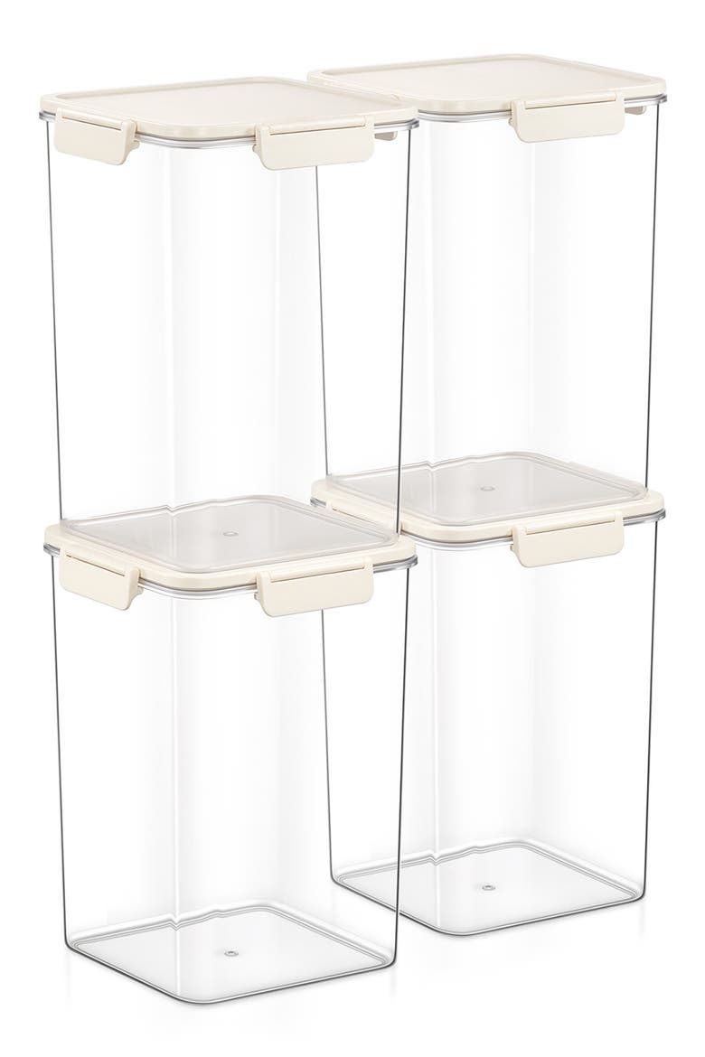 4-Piece Set Airtight Food Storage Containers, Main, color, NO COLOR