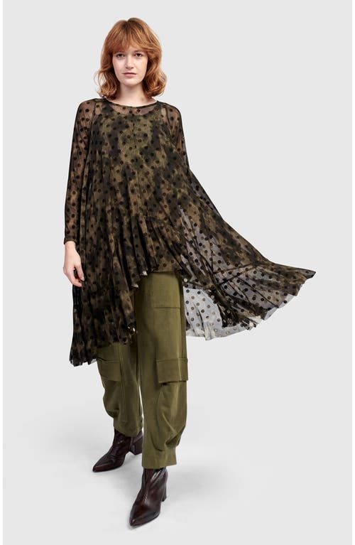 Alembika Clover Mesh Tunic In Green