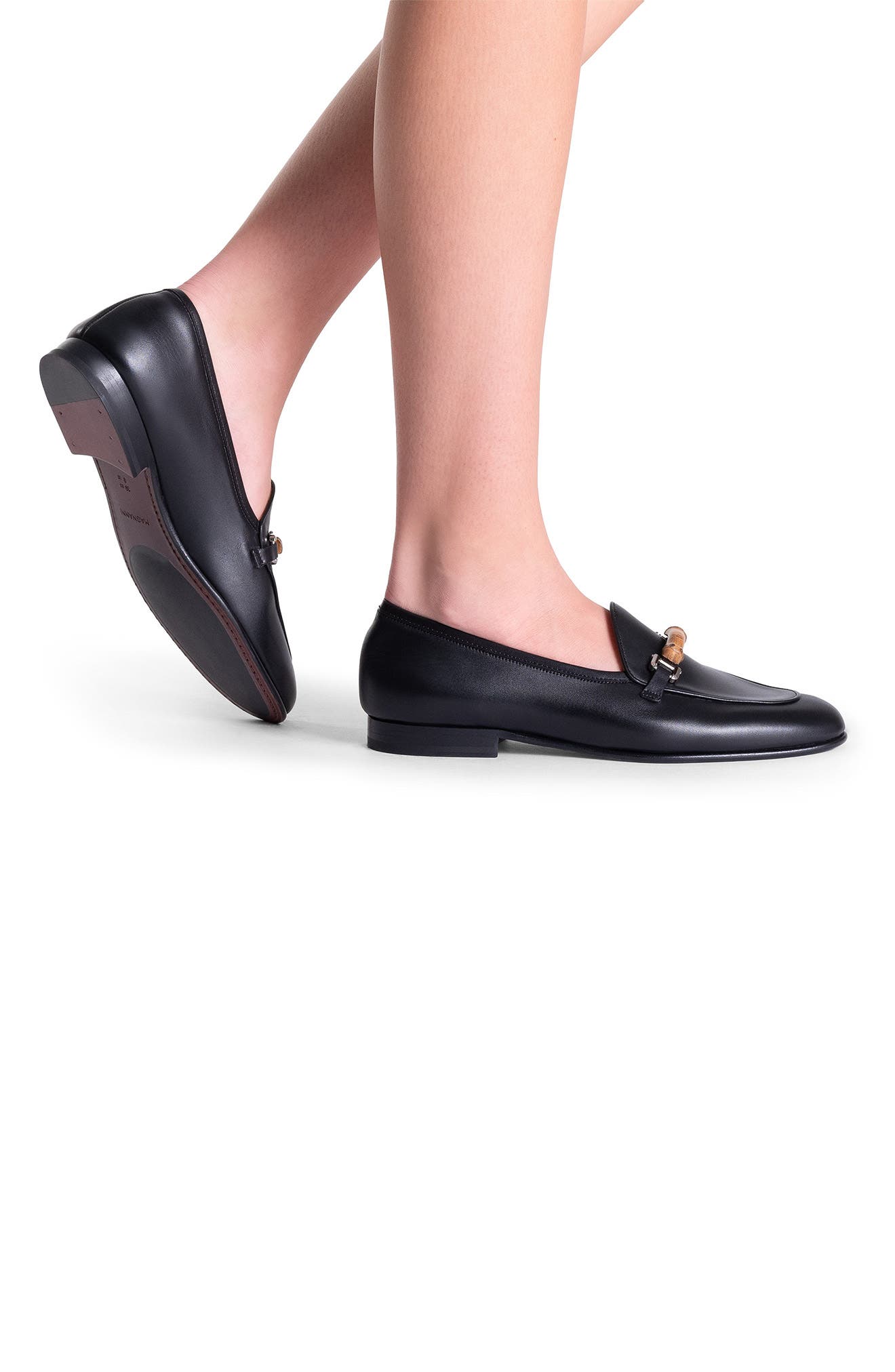 Magnanni Sienna Luck Loafer, Alternate, color, Black