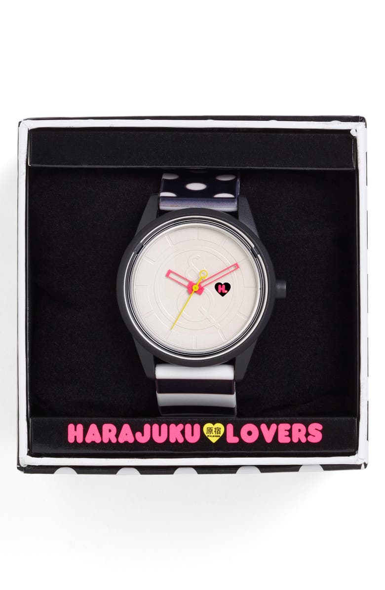 Harajuku Lovers Resin Solar Watch, 40mm, Alternate, color, 