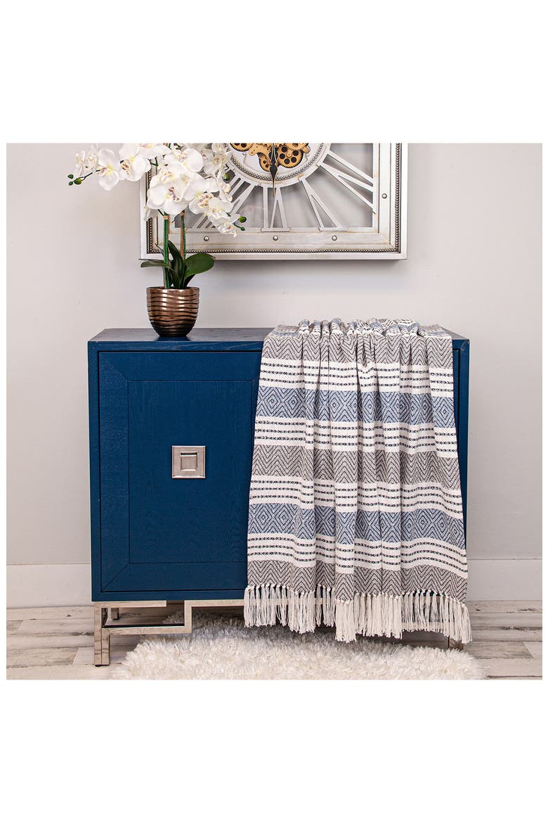 Kai Fringe Throw Blanket, Alternate, color, CHARCOAL