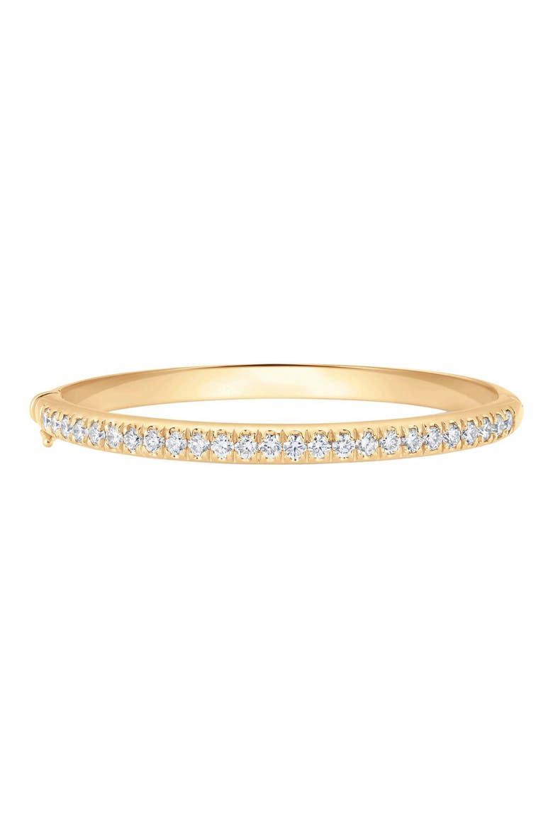 Dujour Diamond Bangle Bracelet, Main, color, YELLOW GOLD