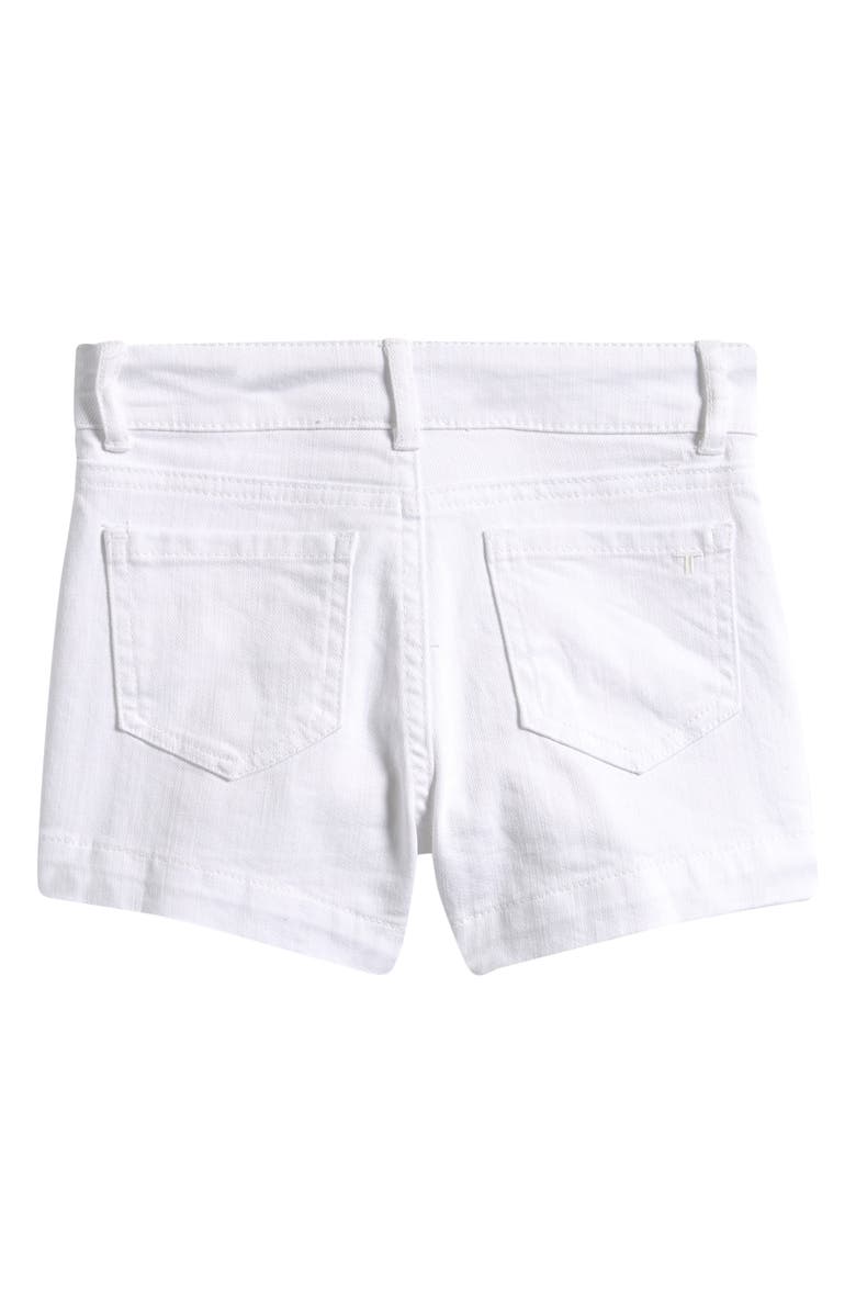 Tractr Kids' Welt Pocket Stretch Cotton Shorts, Alternate, color, White