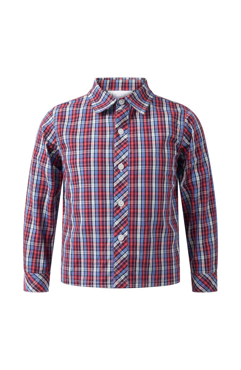 Rachel Riley Check Shirt, Main, color, Red