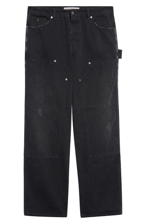 GOLDEN GOOSE GOLDEN GOOSE JOURNEY DISTRESSED COTTON PAINTER PANTS